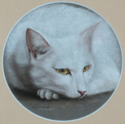 山中翔之郎「艶」パステル   外寸・357×357mm