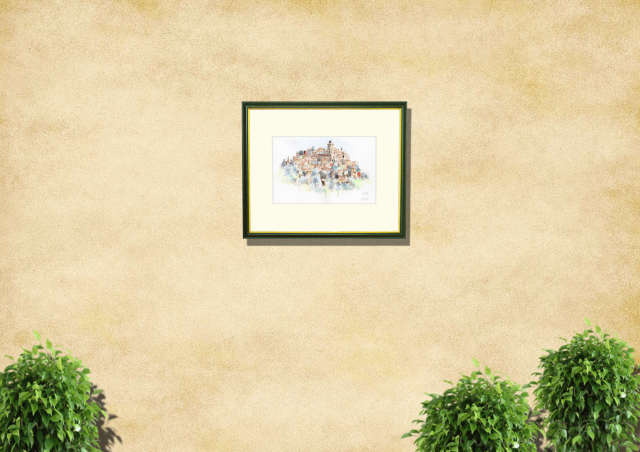 CAGNES（カーニュ・フランス）」ヨーロッパ風景画・志村好