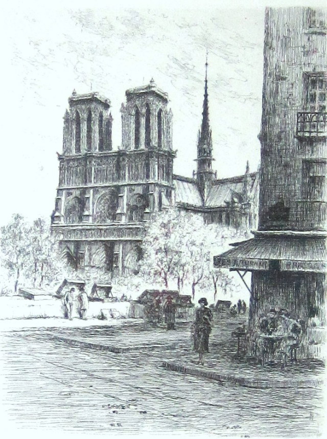 ノートルダム寺院　絵画 ノートルダム寺院 2014 - sportscar graphic