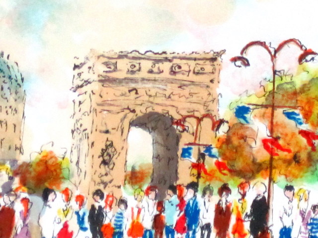 イヴ・ブライエ 風景画 リトグラフ 直筆サイン入り 南フランス 限定品 版画 イヴ・ブライエ 風景画 リトグラフ 直筆サイン入り 南フランス