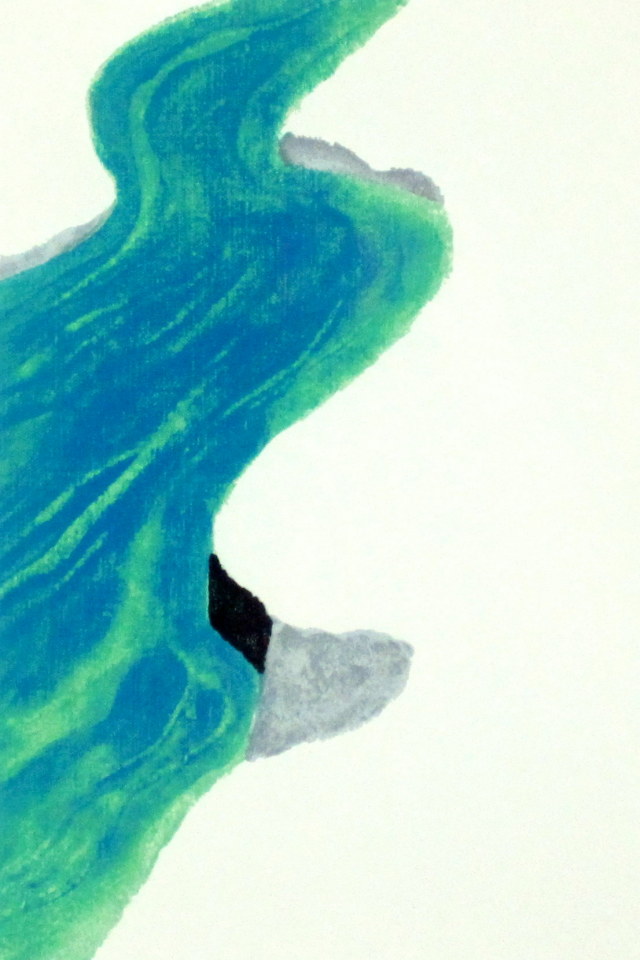 東山魁夷 「季の詩 一月」1954年卒寿記念・リトグラフ・額寸・476×566mm