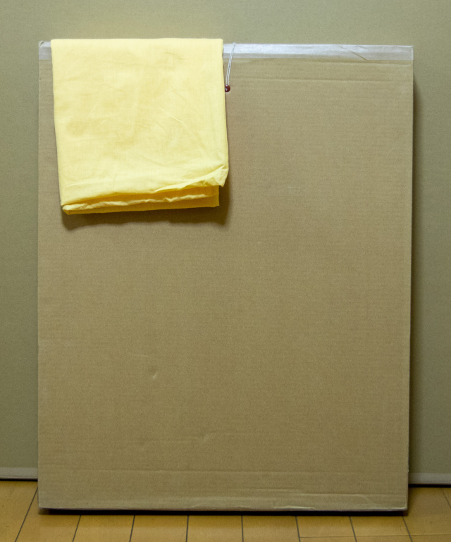 日本画家・坂本直美・美しい猫の絵「静かに変わる時間を待つ。。。眼を