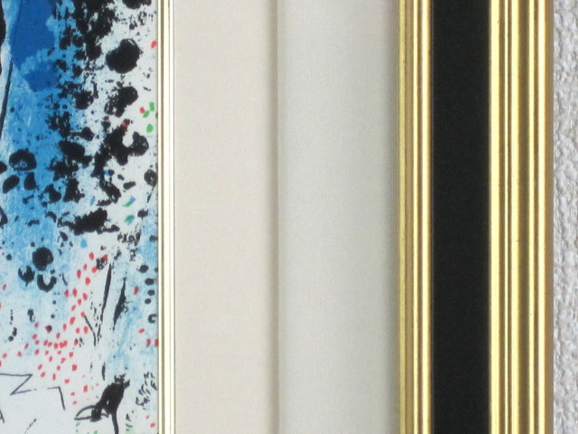 シャガール「自画像」1960年リトグラフ・額寸475×545mm