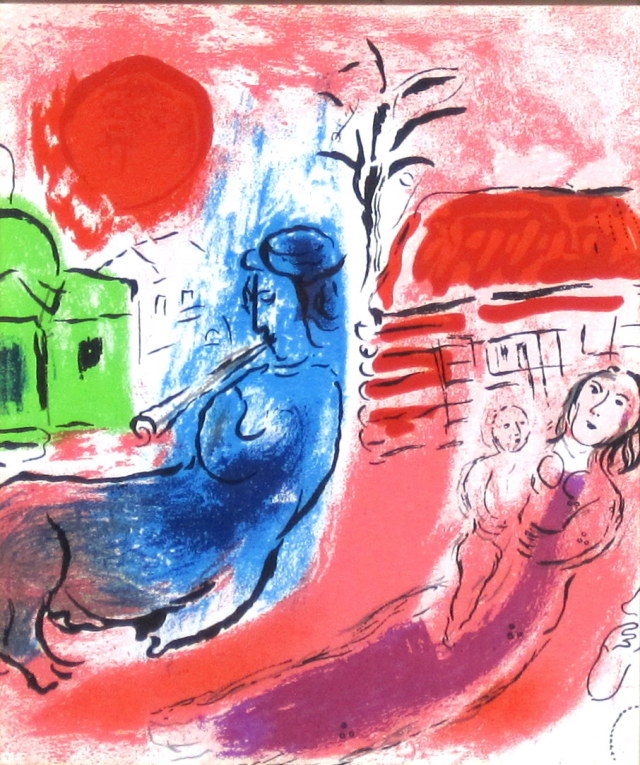 Chagall .iLithograph ケンタルルスと幅と子 Chagall .iLithograph ケンタルルスと幅と子 Chagall .iLithograph