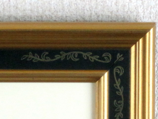 シャガール「村」1957年リトグラフ・額寸460×426mm