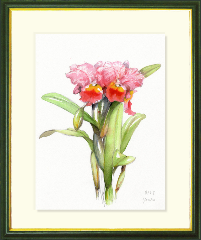 花瓶 カトレアの絵画の額です。定価¥20.000です。 花瓶 カトレアの絵画の額です。定価¥20.000です。 染カトレア）花瓶«花瓶