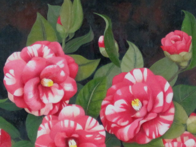椿の絵【送料無料】絵画専門店munay（ムナイ）・志村好子