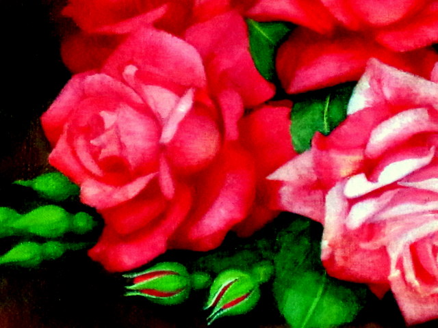 【送料込み】油絵「薔薇」落ち着いた色調の油彩画。お部屋やお店のインテリアに！ 楽天市場】花の絵 絵画 油絵 アートパネル開業祝い 開院祝い