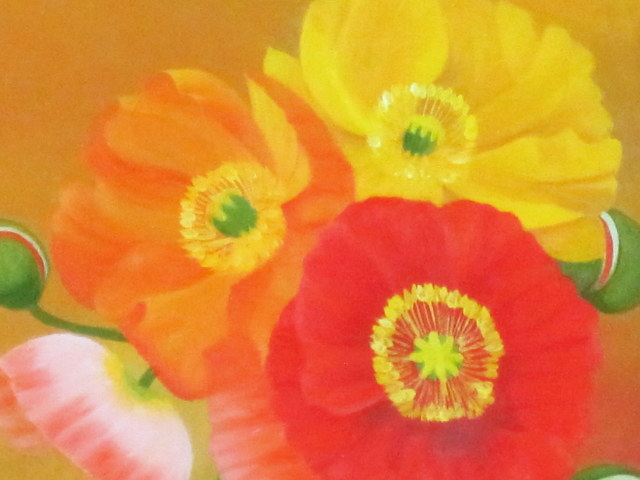 ポピー　水彩画 ヴィンテージスタイルの赤いポピーの花で作られた水彩花輪