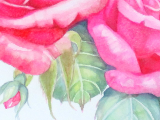 絵画専門店munay（ムナイ）・志村好子「薔薇」水彩画・4号