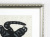 猫の絵・秋山巌「てけてけ」木版・2000年・ 額寸・593×470mm