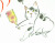 猫の絵・雨田光弘「たすけて」水彩・額寸・577×463mm・”猫の羽根つき”