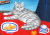ブレンダ・キング「窓辺の猫」リトグラフ  外寸・450×450mm