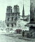 パリ風景画・チャペル「ノートルダム寺院」エッチング415×365mm