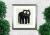 猫の絵・絵画専門店ｍｕｎａｙ（ムナイ）・秋山巌「さてどちらへ」木版・2000年・ 額寸・567×560mm