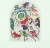 シャガール「ガド族」エルサレムウィンドウ小・1962年・リトグラフ額寸398×474mm