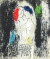 シャガール「灰色の恋人」１９５７年リトグラフ・額寸426×460mm