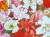 花の絵・　志村好子　「花盛り」　油彩　Ｐ３０　外寸950×1134mm