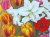 花の絵・　志村好子　「花盛り」　油彩　Ｐ３０　外寸950×1134mm