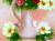 花の絵・志村好子　「花心」（ピンクのコスモス）　油彩　Ｆ４　外寸555×463mm