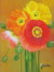 花の絵・志村好子　「ポピー」　油彩　Ｆ0　外寸402×363mm