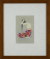 竹久夢二　 「」湯あみ」　木版画　 「露地のほそみち」 大正１５年より  外寸・311×361mm