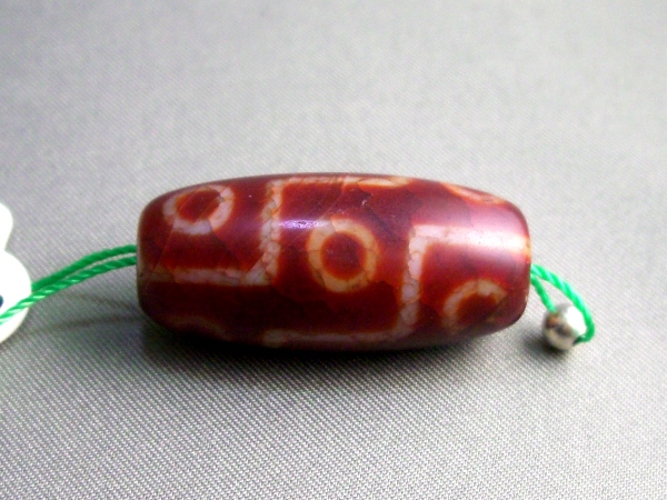 九眼天珠（きゅうがんてんじゅ） 老鉱（老礦）龍紋 LR-1 天珠/曼荼羅