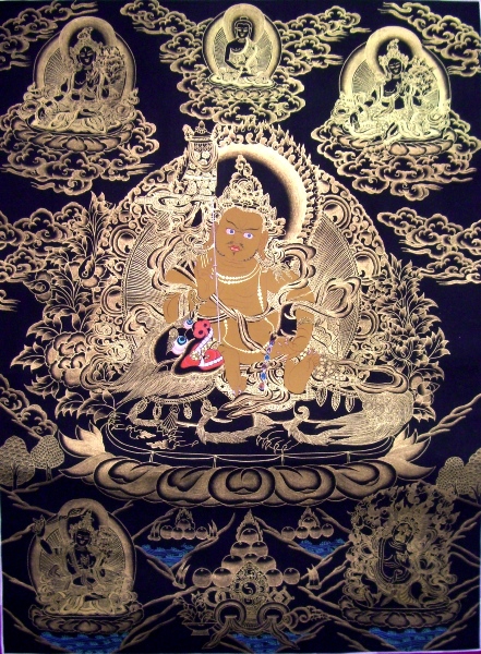 八吉祥の掛け軸 チベット 仏画