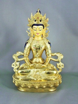 チベット仏像 ツェパメ 無量寿阿弥陀仏 2 天珠/曼荼羅/仏画（タンカ