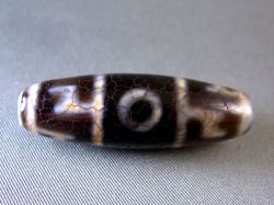 蓮師法器天珠（れんしほうきてんじゅ） 老鉱（老礦）龍紋 LB-1 天珠