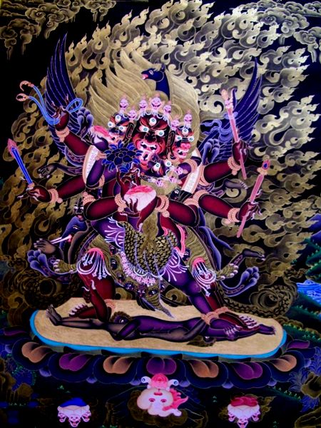 タムディン 馬頭明王 L1 天珠/曼荼羅/仏画（タンカ）の通販・販売