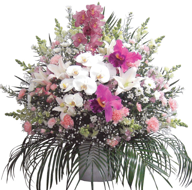 送料無料 仏スタンド3段洋花 お悔やみ用 葬儀用 葬式用 法事用