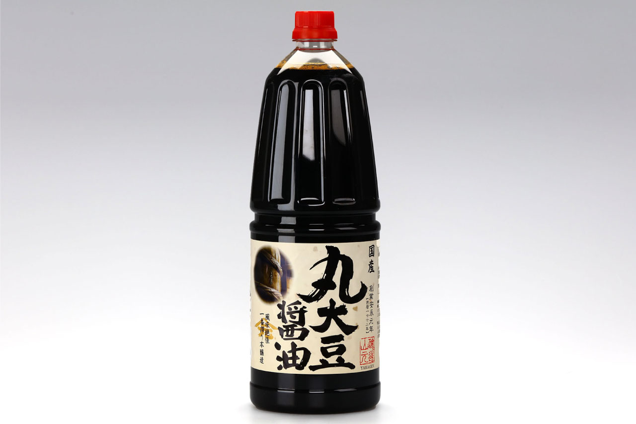 風味絶佳!香りたつ老舗の風格、丸大豆醤油1.8L【山元醸造/2524】