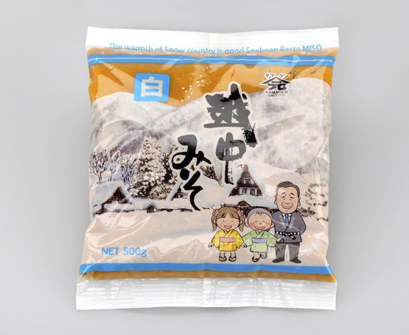 越中みそ　白こし　500g　（ピロータイプ）