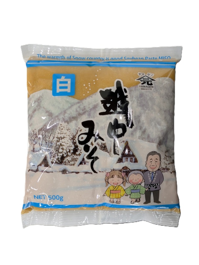 越中みそ　白こし　500g　（ピロータイプ）