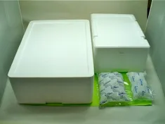 発泡スチロール箱と保冷剤
