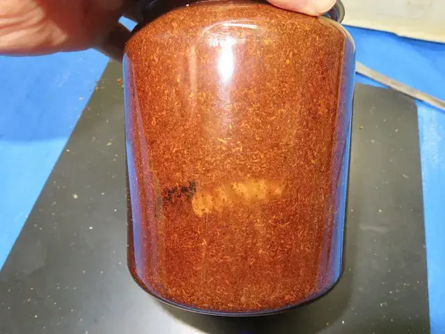 マットボトル内の幼虫の画像