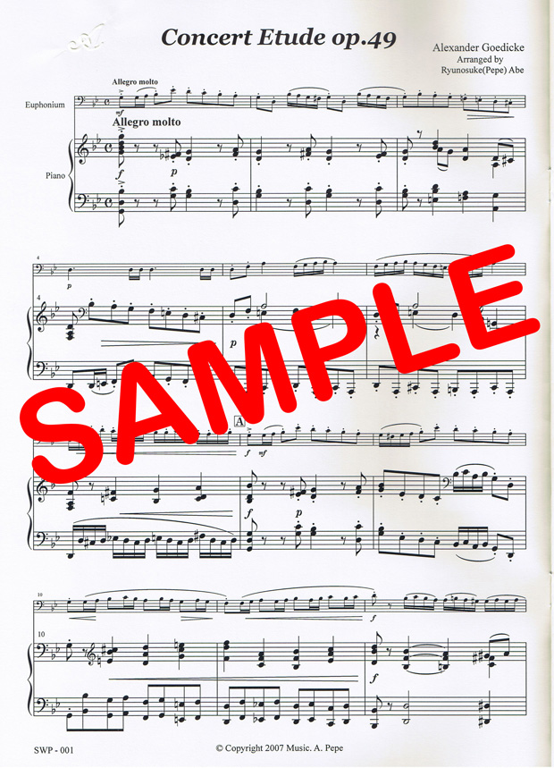 Concert Etude op.49 (A.Goedicke) - コンサート・エチュード op.49 (A.ゲディケ)