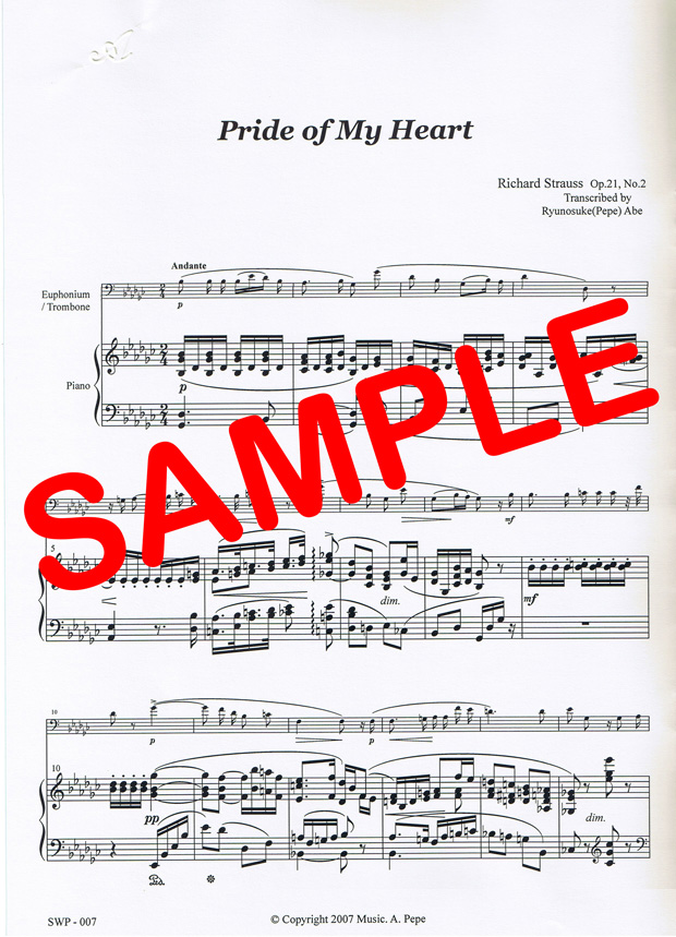 Pride of My Heart(R.Strauss) - お前、私の心のかわいい冠よ (R.シュトラウス)