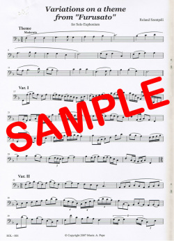 Variations on a theme of "Furusato" (R.Szentpali) - "ふるさと"の主題による変奏曲 (R.セントパーリ)