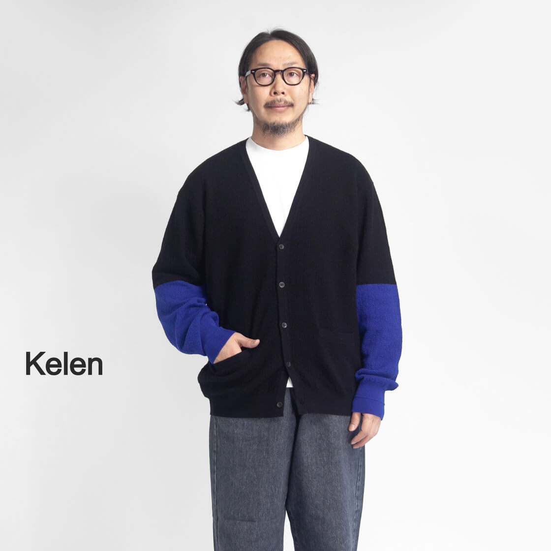 KELEN ケレン ERIC リンクス コットンニット カーディガン メンズ
