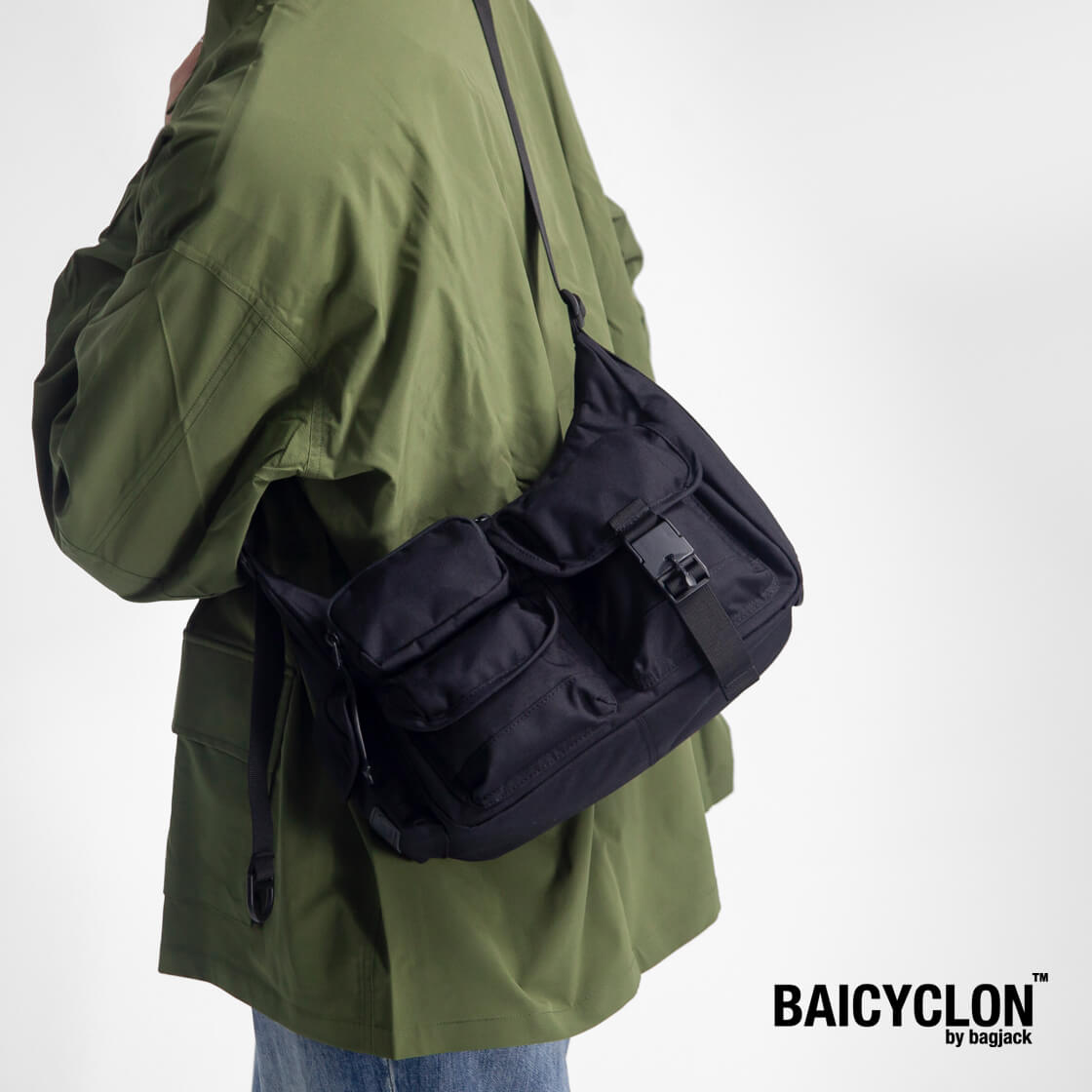 BAICYCLON by bagjack バイシクロンバイバッグジャック マルチポケット ショルダーバッグ S コーデュラナイロン メンズ レディース
