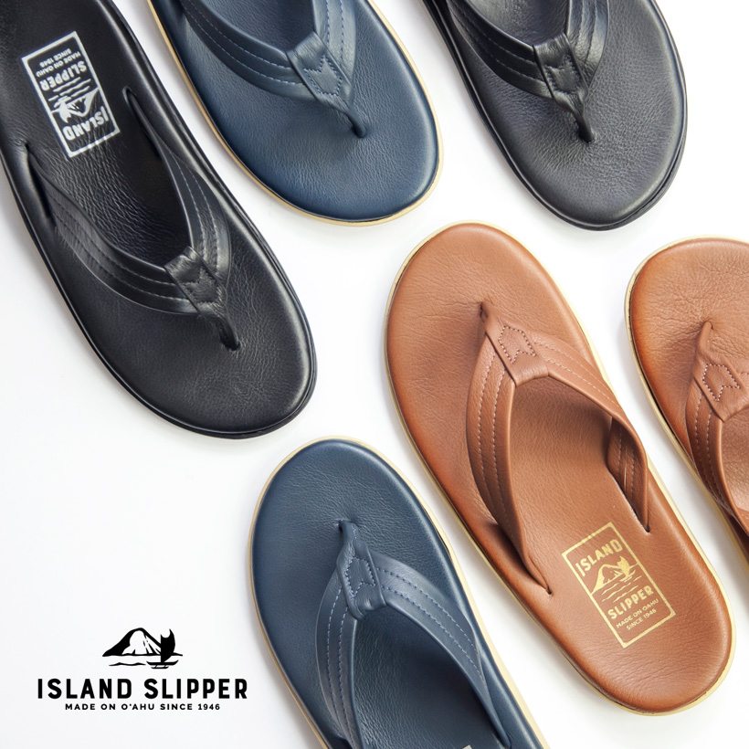 Island Slipper アイランドスリッパ レザートングサンダル 本革 メンズ