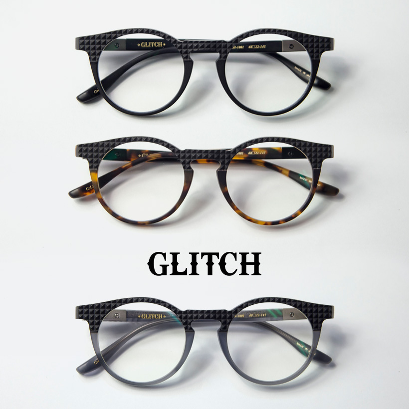 GLITCH グリッチ Pilton ピルトン glh-1001 ボストンフレーム 伊達 度付き