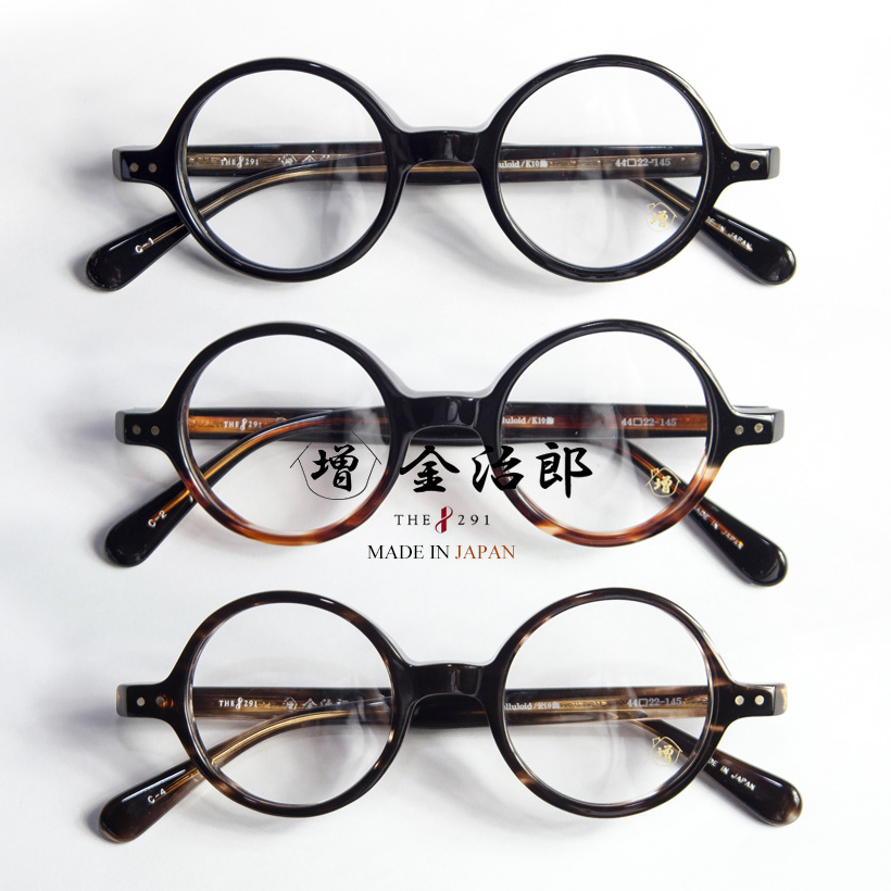 金治郎 The291 Mk 0 日本製 10金装飾セルロイド丸メガネ ラウンドフレーム 度付き 伊達 金治郎 The291 Mk 0 日本製 10金装飾セルロイド丸メガネ ラウンドフレーム 度付き 伊達