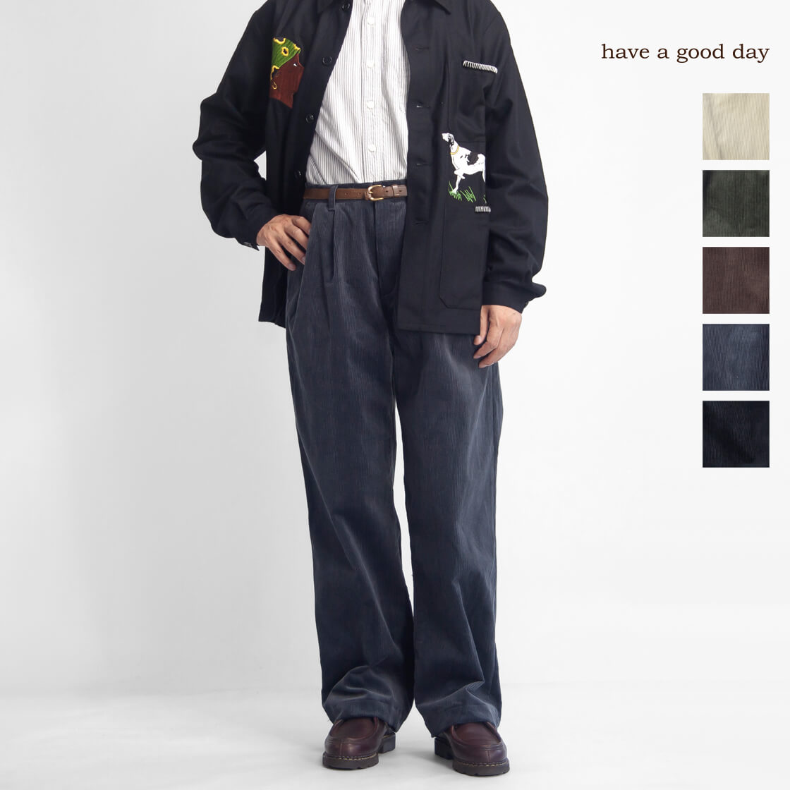 have a good day ハブアグッドデイ リラックストラウザーズ