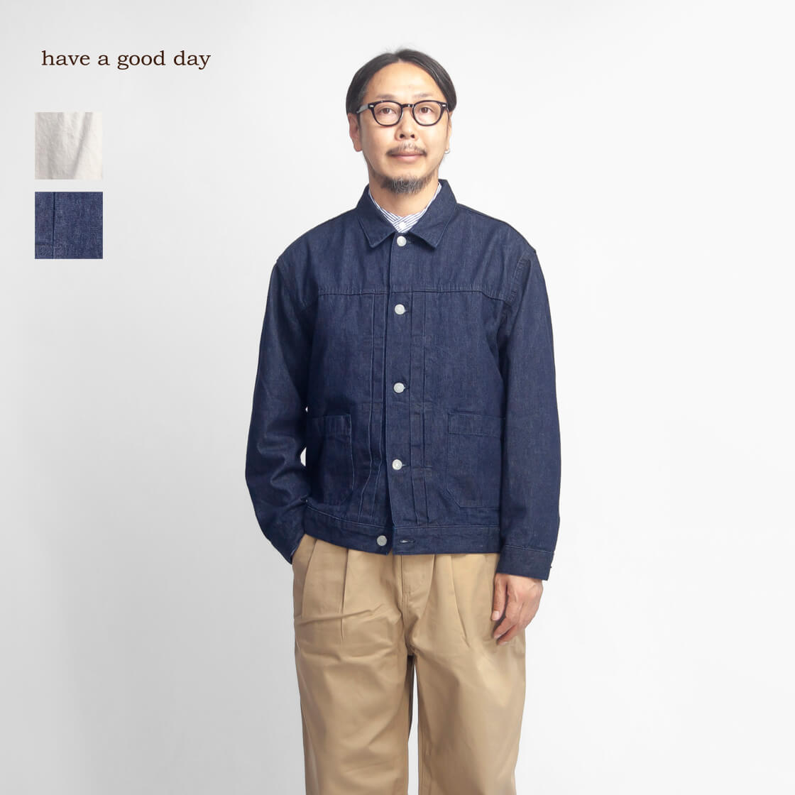 have a good day ハブアグッドデイ セルヴィッチデニムジャケット 2nd Gジャン 日本製 メンズ