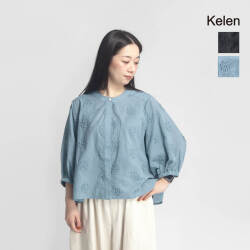 KELEN ケレン LEA フラワーレースデザインブラウス シャツ 7分袖 BL2203 レディース