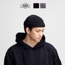 HIGHER ハイヤー コットンニット ワッチキャップ ニット帽 ビーニー 日本製 メンズ レディース ユニセックス