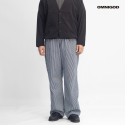 OMNIGOD オムニゴッド ヒッコリーデニム イージーペインターパンツ 日本製 メンズ